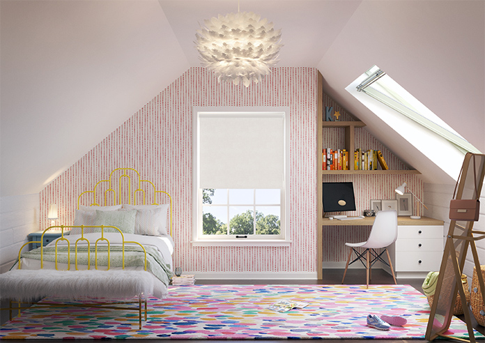 Ajanta (Blackout), Pure - Motorised Roller Blind - Image 5